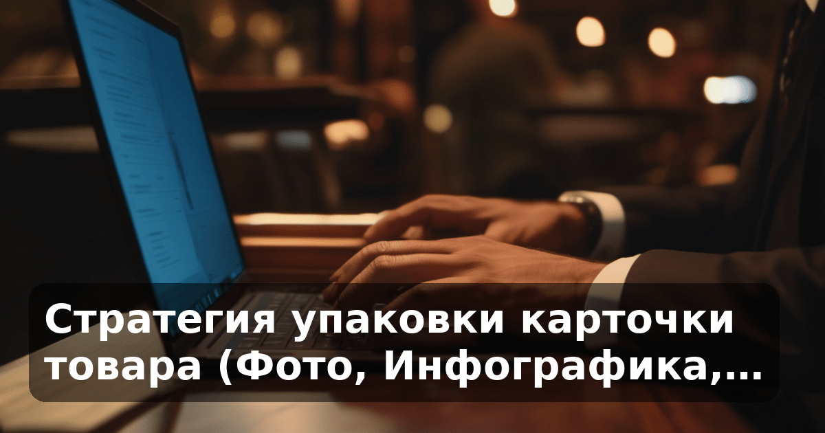 Стратегия упаковки карточки товара (Фото, Инфографика,…
